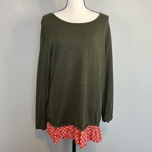 Olive Green Women's Pullover Sweater